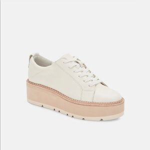 Dolce Vita White Platform Tennis Shoes
